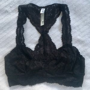 Free People Black Bralette